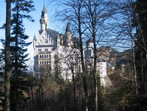 Schloss Neuschwanstein von der Marienbrcke aus