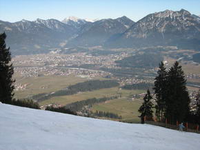 Skigebiet Hahnenkamm bei Reutte/Tirol