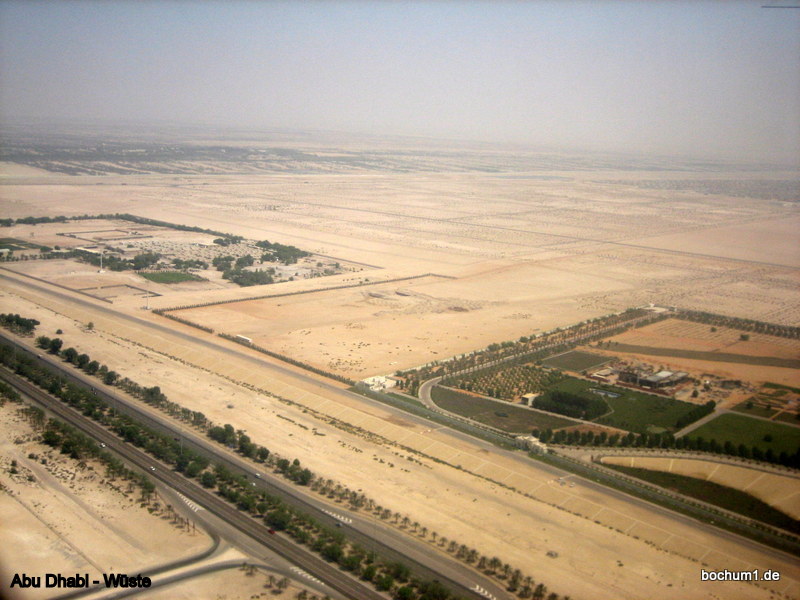 Anflug auf Abu Dhabi