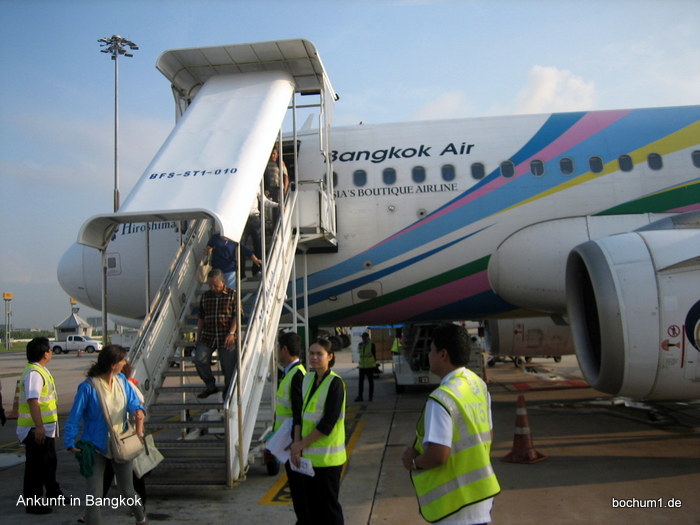 Ankunft in Bangkok