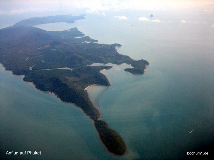 Endanflug auf Phuket