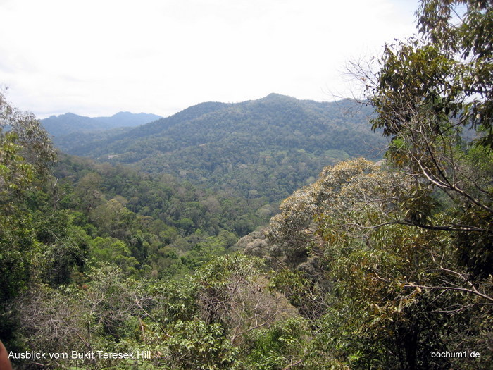 Blick vom Bukit Teresek Hill