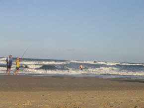 Strand Cooum Beach und deren Brandung