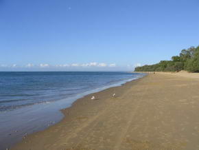 Strand am Campingplaz Hervey Bay