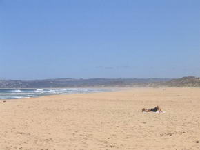 Traumstrand bei Plettenberg Bay - zugegenermaen zwei Tage spter Fotografiert