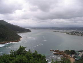 Die Knysna Lagune mit Blick von "The Heads" 