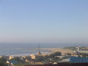 Blick von de Terrasse ber Jeffreys Bay