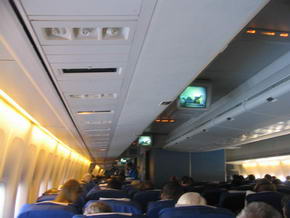 Ein letztes Foto aus den Boeing 747-400, morgens ber Tunesien