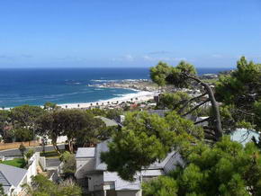 Blick von der Terasse auf Camps Bay