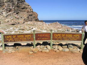 Das Schild am Kap