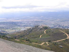 Blick vom Bretagne Rock auf den Paarl Rock