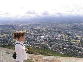 Blick vom Paarl Rock auf die Stadt Paarl