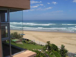 Blick von Unterkunft Xanadu auf Strand