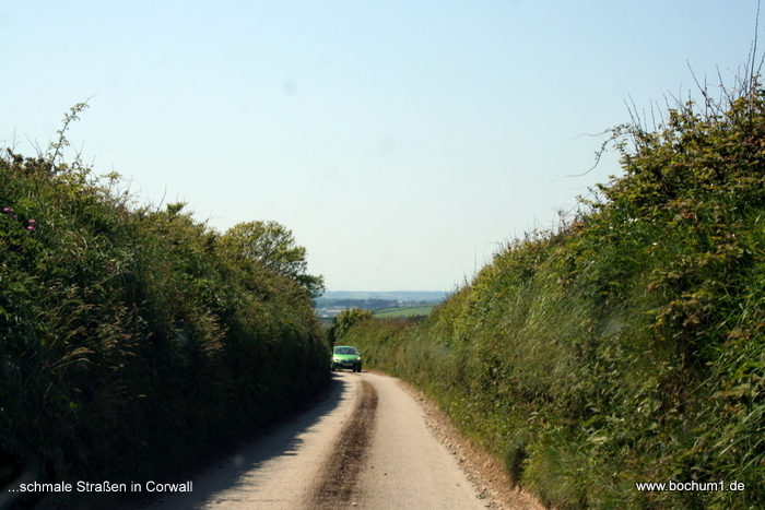 ...schnale Straßen in Cornwall