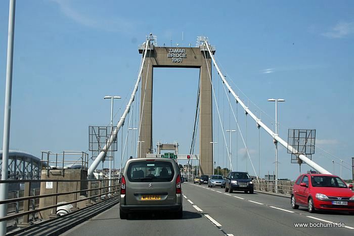 Tamar Bridge - die Granze zu Cornwall