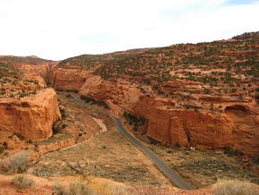Burr Trail mit Blick auf den Long Canyon