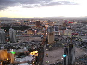 Aussicht vom Stratosphere Tower auf den Strip