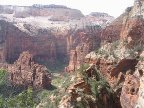 Zion - Ausblick nach einer Stunde Aufstieg zum Observation Point