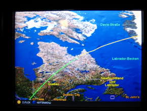 Flugroute Frankfurt - Denver