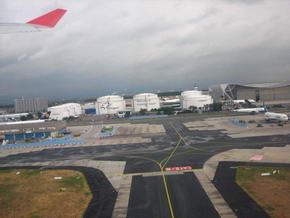 Ein paar Sekunden nach dem Start in Frankfurt