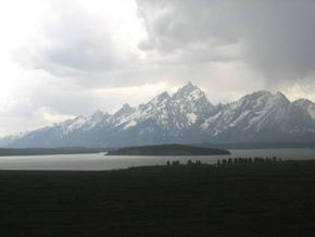 Wolkenbruch im Grand Teton Park