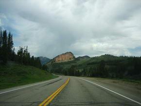 Kurz vor Jackson, WY