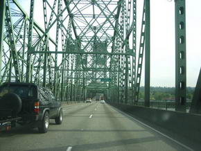 Brcke - Staatengrenze Oregon / Washington
