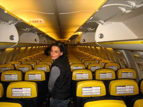 In dem Billigflieger von Ryanair